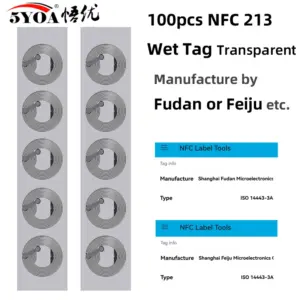 Transparent NFC Sticker with Embedded Circuits 16 S758cc2f12730452e82e2c7dd133cbef2H