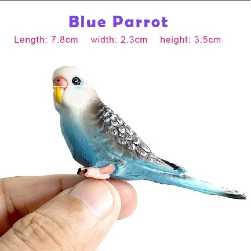Colorful Miniature Parrot Figurine for Decor 2 Colorful Miniature Parrot Figurine for Decor - Image 2