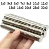 High-Strength Neodymium Magnets Set 3x3mm to 30x3mm