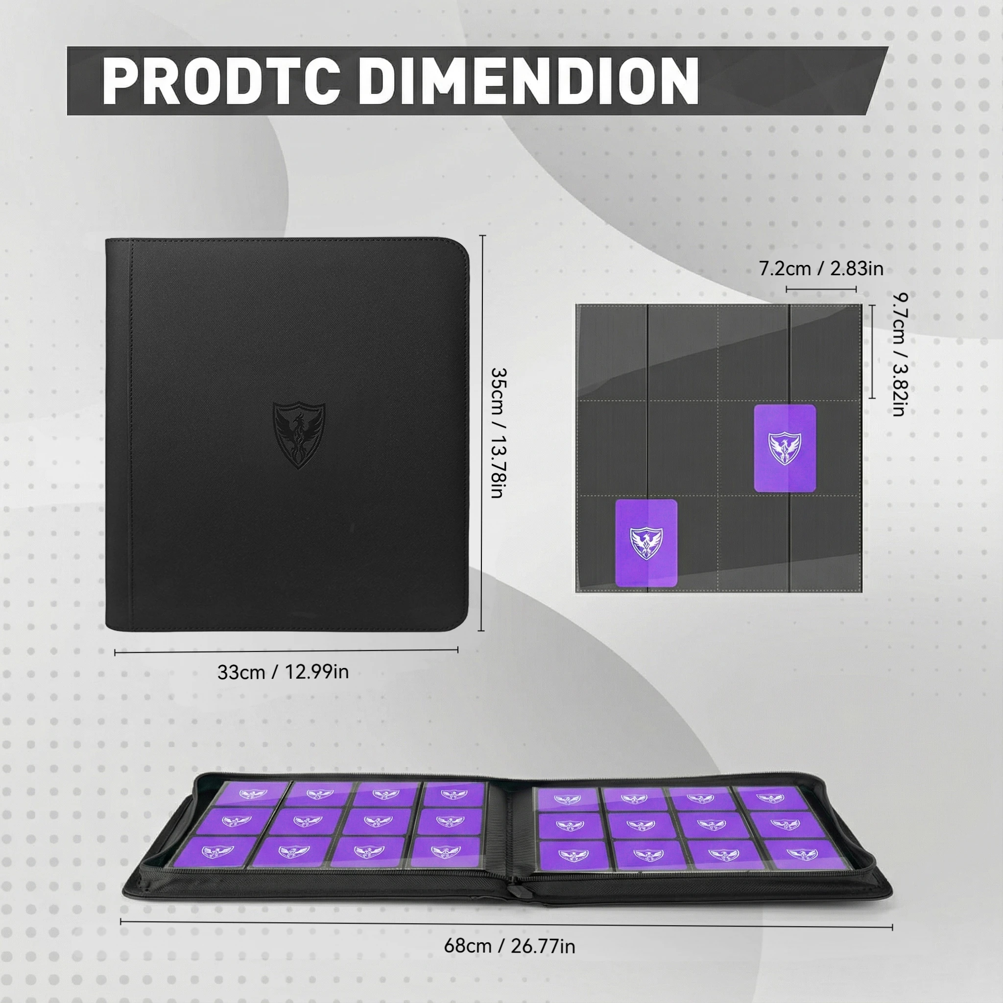 12-Pocket Trading Card Binder in Multiple Colors 2 12-Pocket Trading Card Binder in Multiple Colors - Image 2