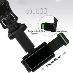 Adjustable Black Car Phone Holder for Rearview Mirror 12 S7787a24d5a524a6b87bdfb2859417d285