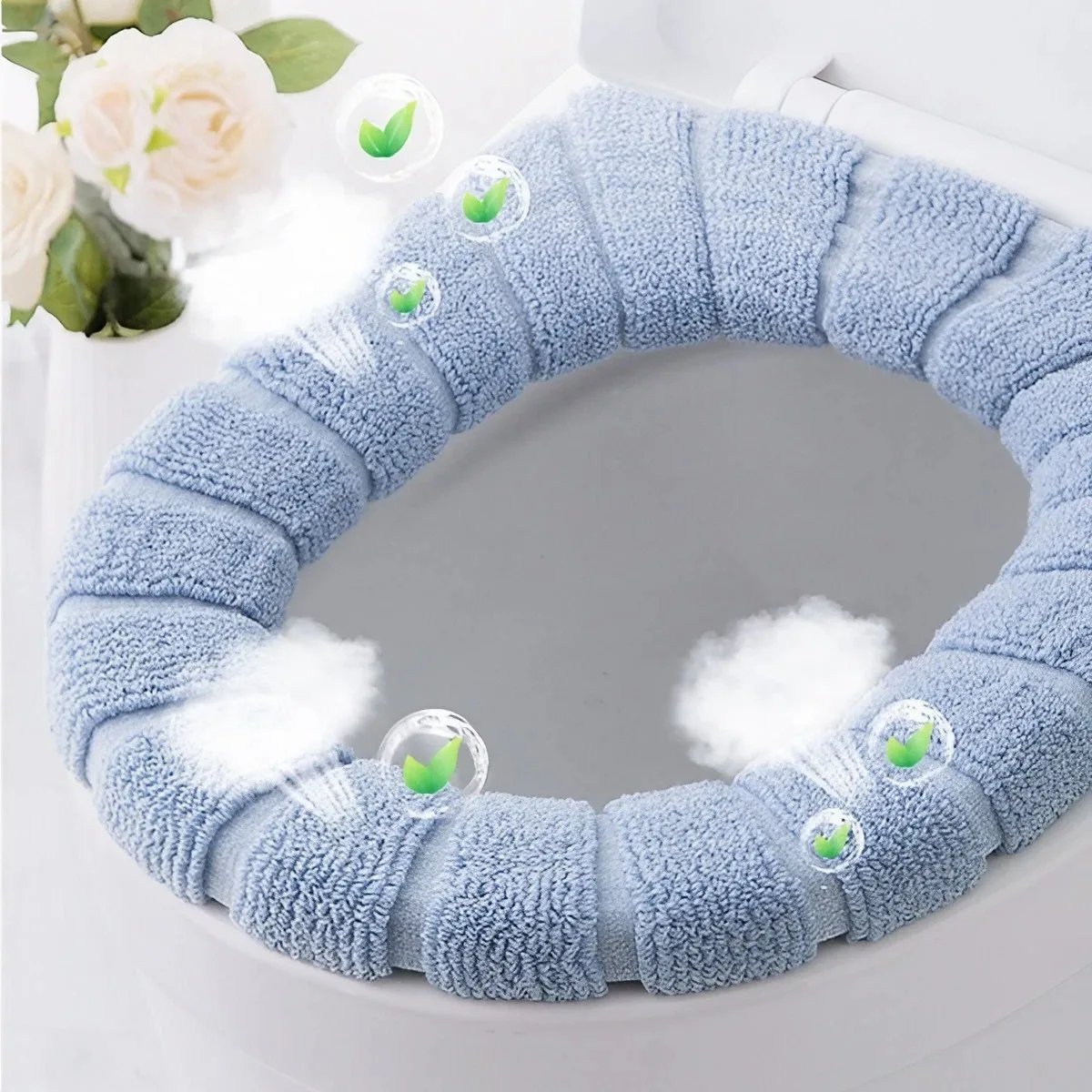 Cozy 31cm Universal Toilet Seat Cover in Pastel 5 Cozy 31cm Universal Toilet Seat Cover in Pastel - Image 5