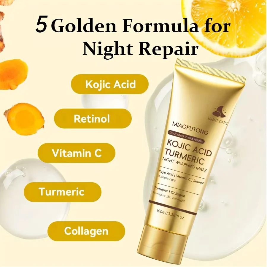 Kojic Acid Turmeric Night Mask 100ml 4 Kojic Acid Turmeric Night Mask 100ml - Image 4