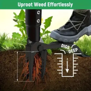 Heavy-Duty Stainless Steel Weed Puller