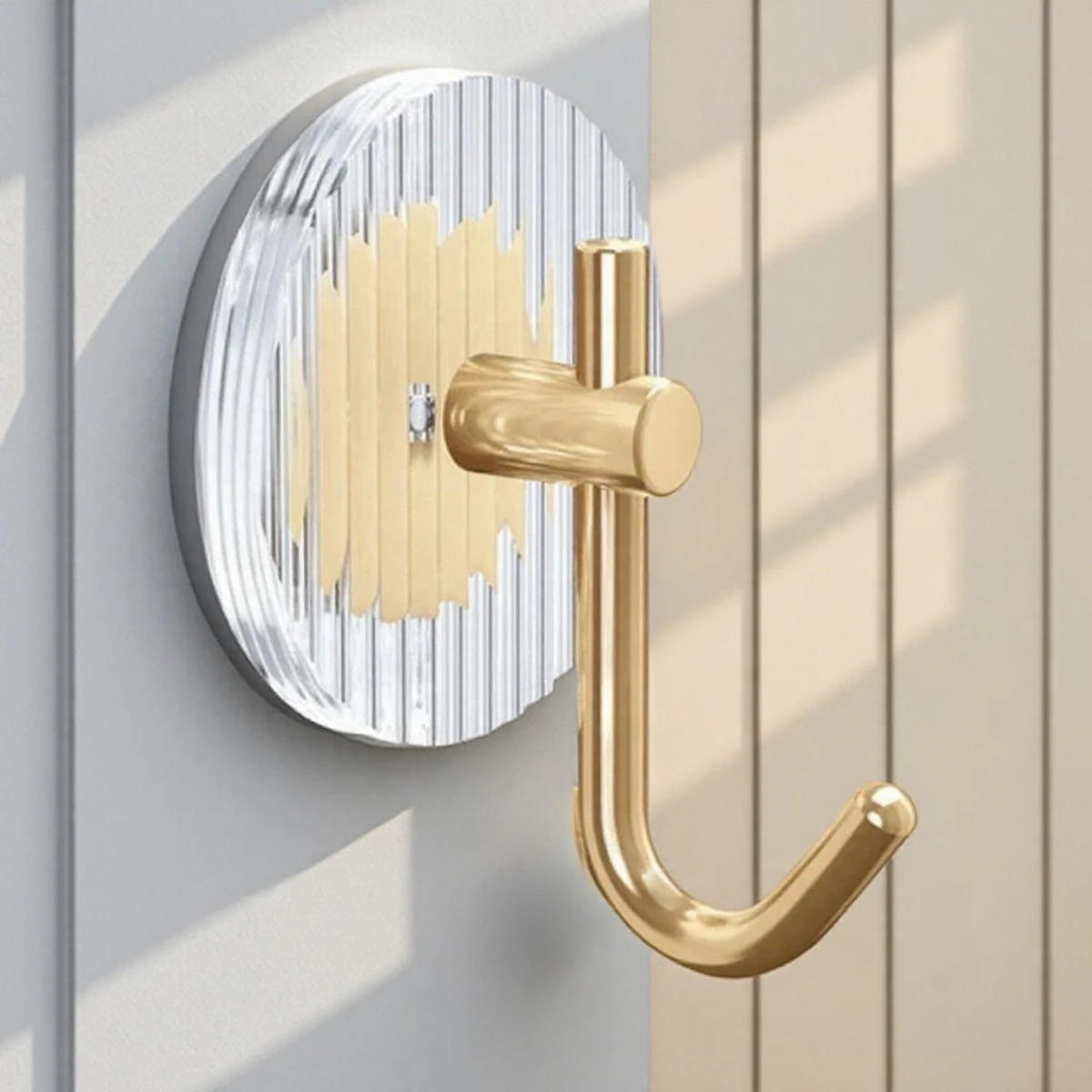 Self-Adhesive Acrylic Wall Hook in Gold & Silver 7 Self-Adhesive Acrylic Wall Hook in Gold & Silver - Image 7