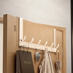 Over-the-Door Storage Organizer with Hooks 18 S78a3b8e17e584a70ac42a8f40a090c86n