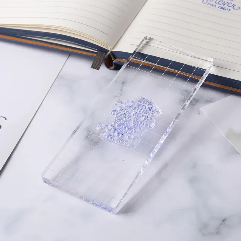 Set of Nine Clear Acrylic Stamp Blocks 4 Set of Nine Clear Acrylic Stamp Blocks - Image 4