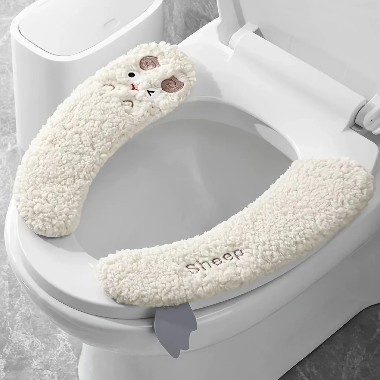 Cozy Plush Toilet Seat Cover Set 5 Cozy Plush Toilet Seat Cover Set - Image 5