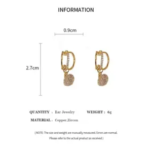 Vintage Copper Drop Earrings with Crystal Charms 11 S7919846e286c49f4932703c94d5071a9g