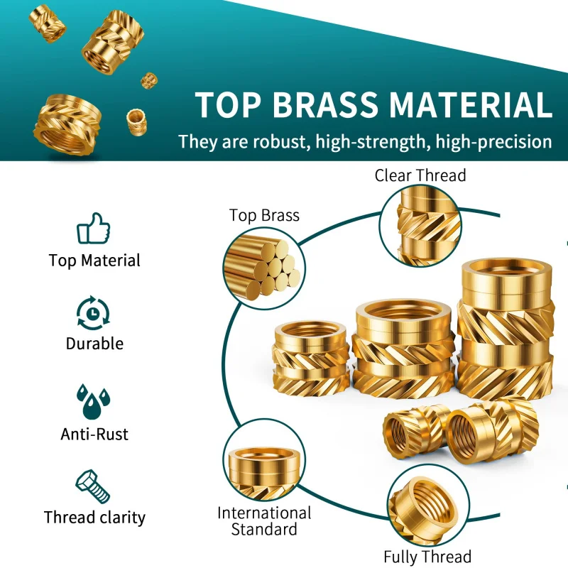 Brass Heat Set Insert Kit for 3D Printing 5 Brass Heat Set Insert Kit for 3D Printing - Image 5