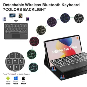 Redmi Pad 2 Pro 12.1-inch Bluetooth Keyboard Cover 15 S79d0cc2df3a84380a3f5d472ac69449av