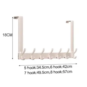 Over-the-Door Storage Organizer with Hooks 14 S7a9be2a5775a48508052fd4ff5ecad2aP