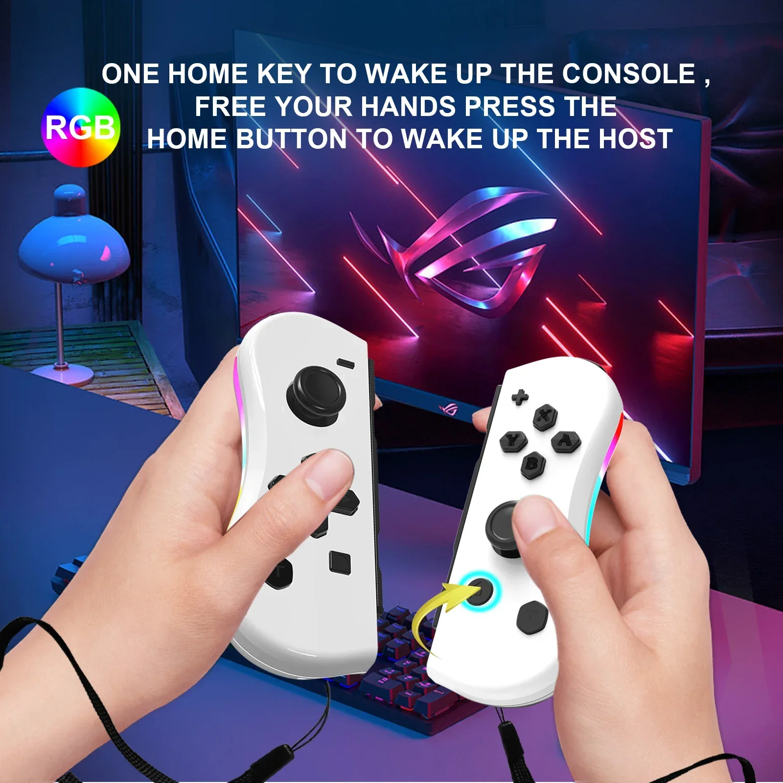GAMINJA Wireless Switch Joypad with RGB 4 GAMINJA Wireless Switch Joypad with RGB - Image 4