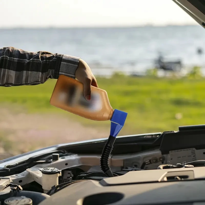 Bright Blue Foldable Car Refueling Funnel Set 6 Bright Blue Foldable Car Refueling Funnel Set - Image 6