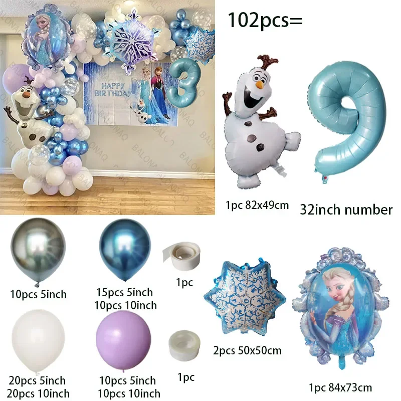 Frozen Themed Foil Balloon Set for Celebrations 8 Frozen Themed Foil Balloon Set for Celebrations - Image 8