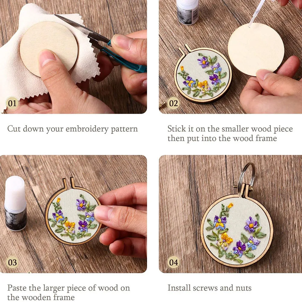 Mini Embroidery Hoop Set for Crafts 6 Mini Embroidery Hoop Set for Crafts - Image 6