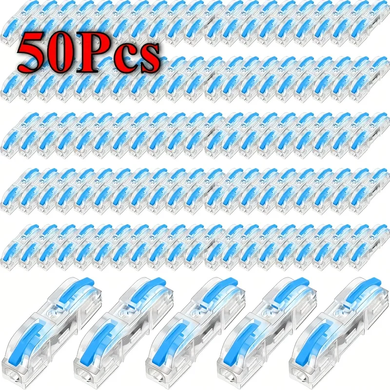Transparent Quick-Lever Wire Connectors - 34/50/100pcs 9 Transparent Quick-Lever Wire Connectors - 34/50/100pcs - Image 9