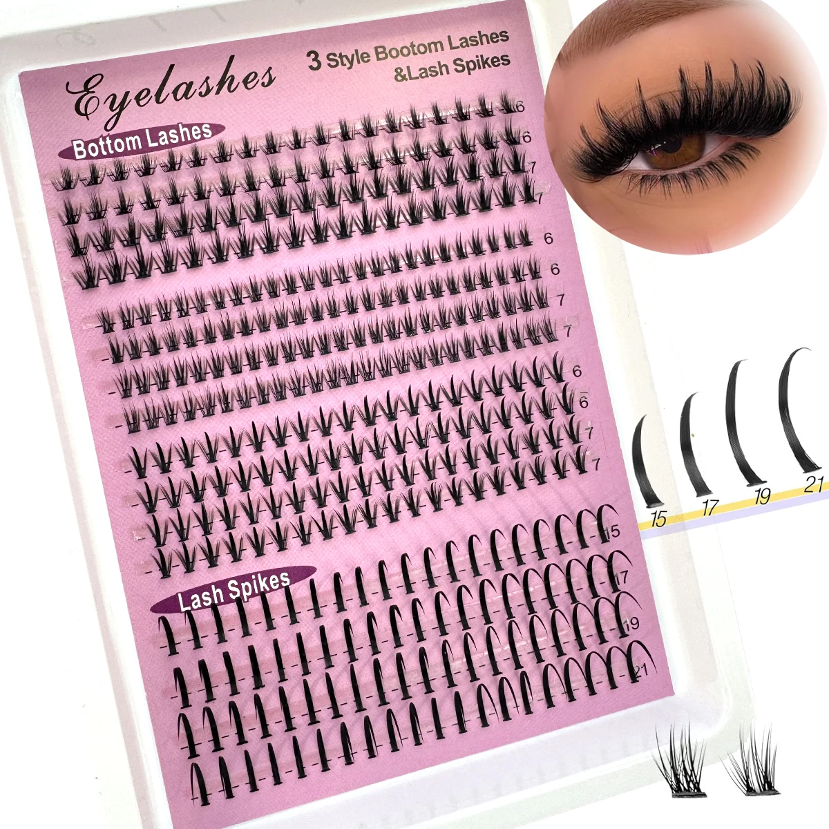 16-Row DIY Lash Extension Kit for Custom Looks 1 16-Row DIY Lash Extension Kit for Custom Looks