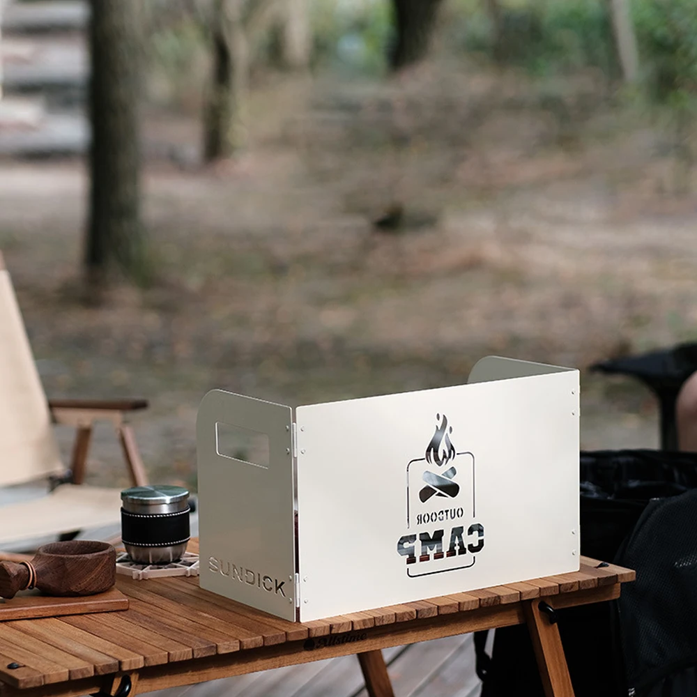 Outdoor Folding Stove Windshield 42x21.9x25cm 5 Outdoor Folding Stove Windshield 42x21.9x25cm - Image 5