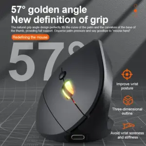 Ergonomic Vertical Wireless Mouse 1600 DPI 11 S7c9b7ca7af9c4f0787a97a4d83e1e196X