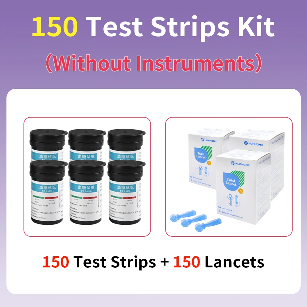 Blood Glucose Test Kit with 150 Strips & Lancets 8 Blood Glucose Test Kit with 150 Strips & Lancets - Image 8