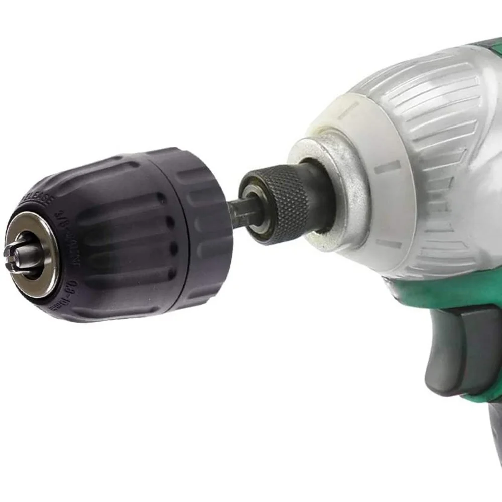 Black Impact Driver Drill Chuck Converter 3/8" UNF 3 Black Impact Driver Drill Chuck Converter 3/8" UNF - Image 3