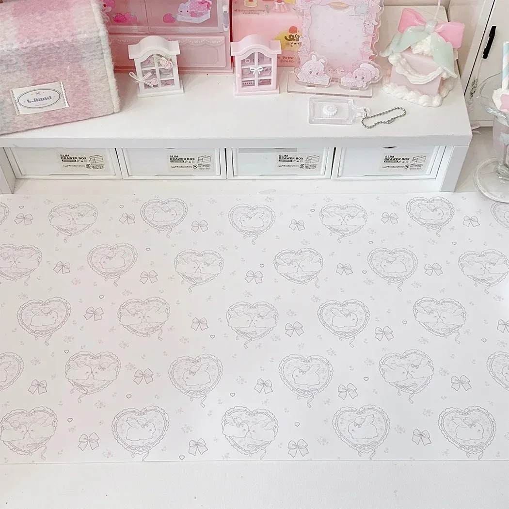 Pink Bunny PU Leather Desk Pad 21x26cm–50x100cm 5 Pink Bunny PU Leather Desk Pad 21x26cm–50x100cm - Image 5