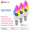 Zigbee Smart Candle Bulb E12/E14 9W RGB White