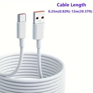 Extra Long USB-C Fast Charging Cable 6A 0.25m-12m 7 S7e05d8e25f14450f97b1ba365e59bf0cu