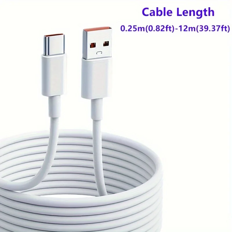 Extra Long USB-C Fast Charging Cable 6A 0.25m-12m 2 Extra Long USB-C Fast Charging Cable 6A 0.25m-12m - Image 2