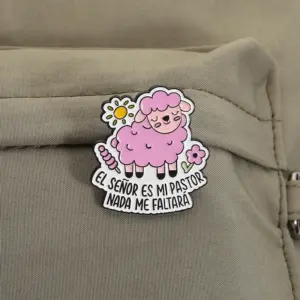 Pink Sheep Faith Enamel Pin QHXZ5453 12 S7e47d9212f8344b9b47cd04982662d7f9