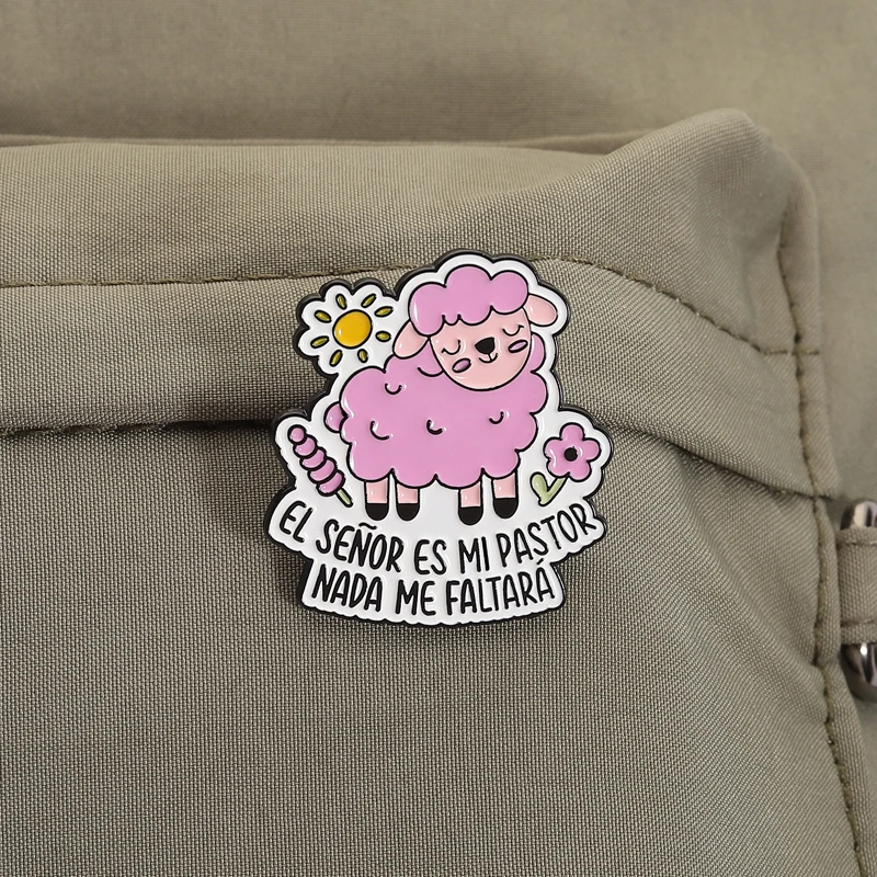 Pink Sheep Faith Enamel Pin QHXZ5453 6 Pink Sheep Faith Enamel Pin QHXZ5453 - Image 6