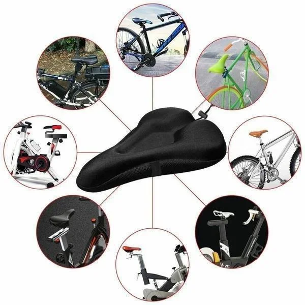 Mountain Bike Padded Gel Saddle Cover 3 Mountain Bike Padded Gel Saddle Cover - Image 3