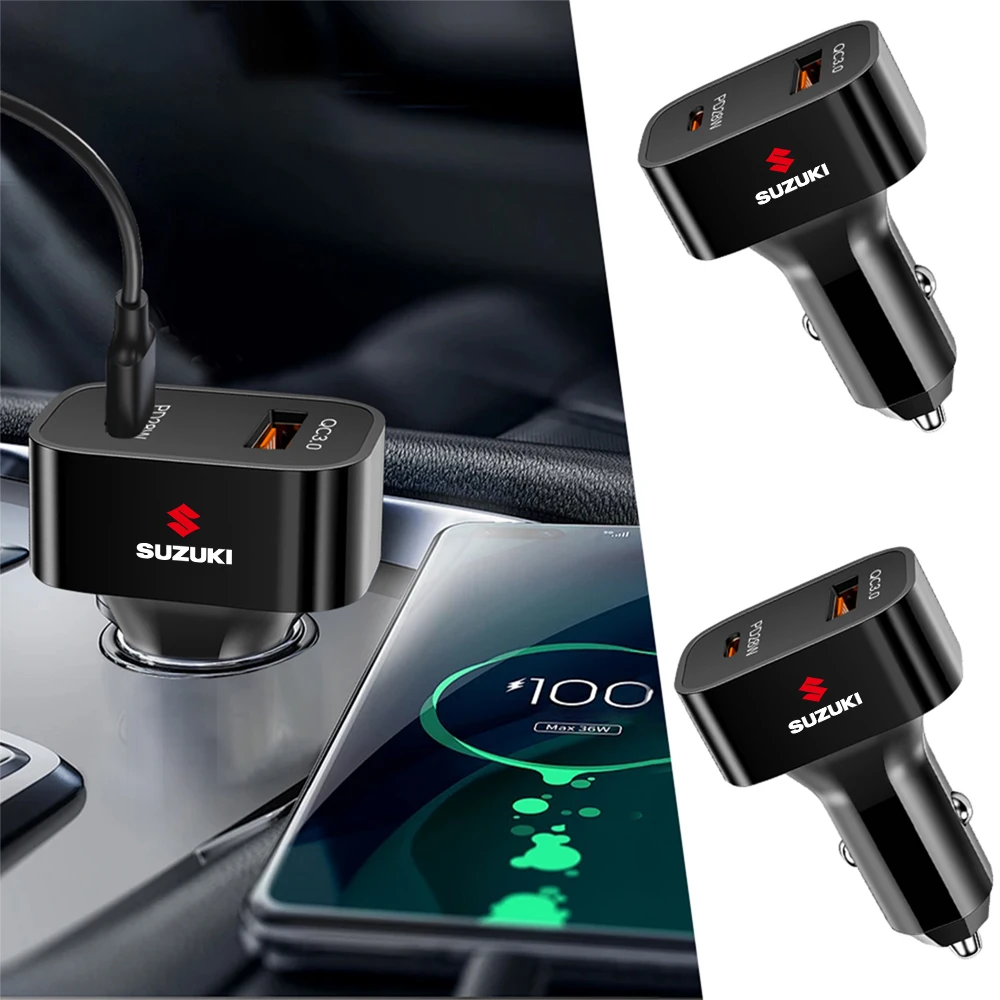 Suzuki Dual-Port Car Charger with Quick Charge 2 Suzuki Dual-Port Car Charger with Quick Charge - Image 2