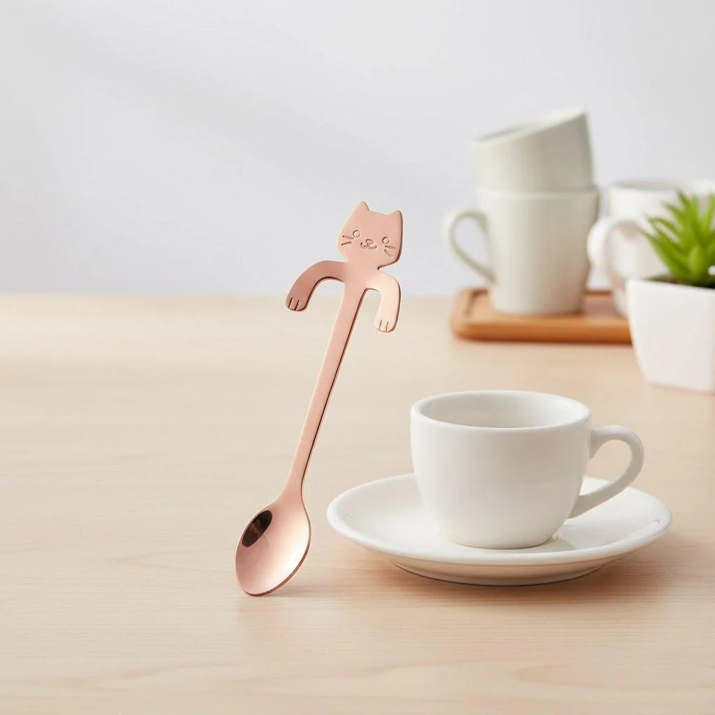 Stainless Steel Cat Coffee Spoon 7 Stainless Steel Cat Coffee Spoon - Image 7