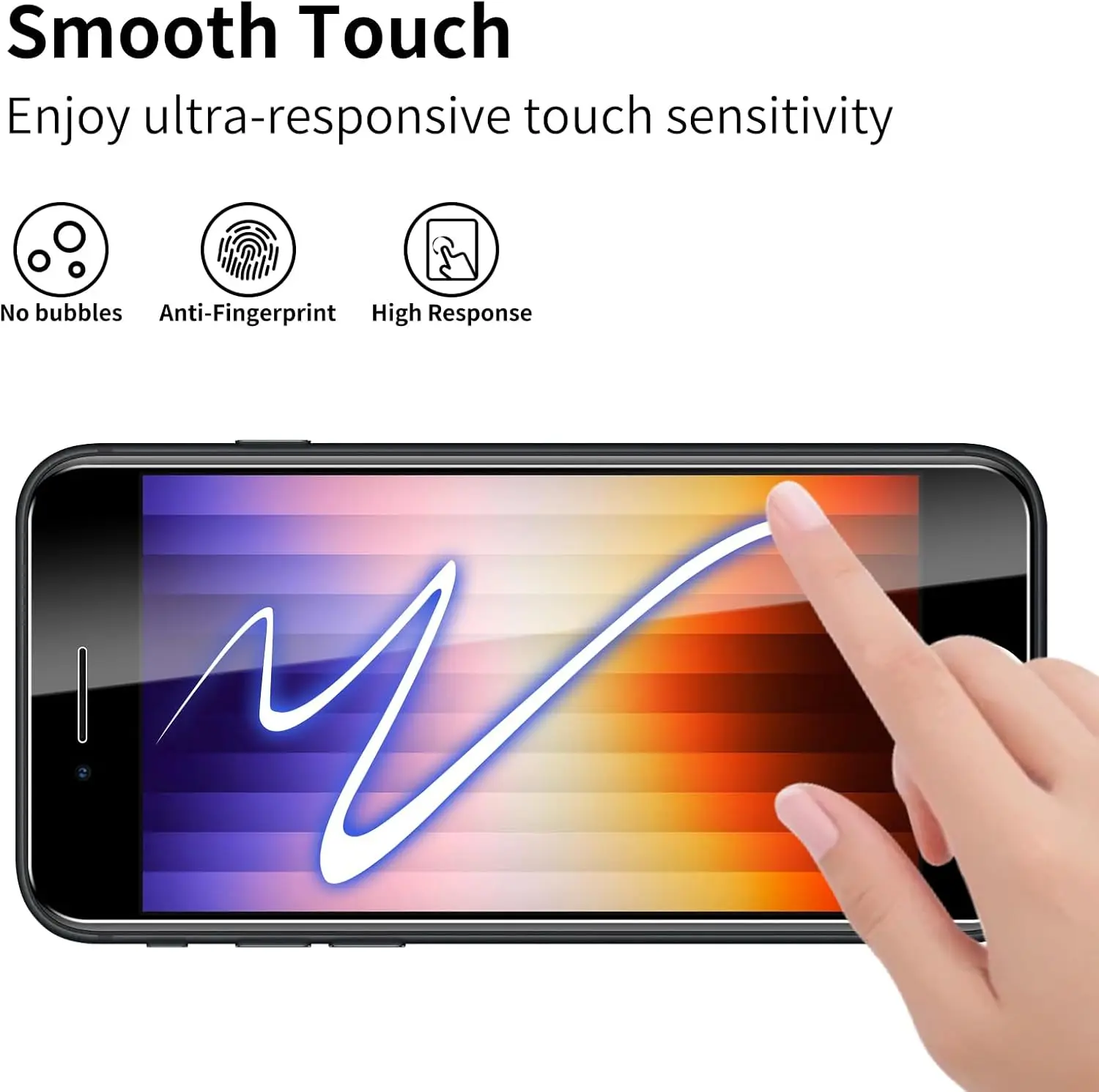 Set of 3 iPhone Tempered Glass Protectors 4 Set of 3 iPhone Tempered Glass Protectors - Image 4