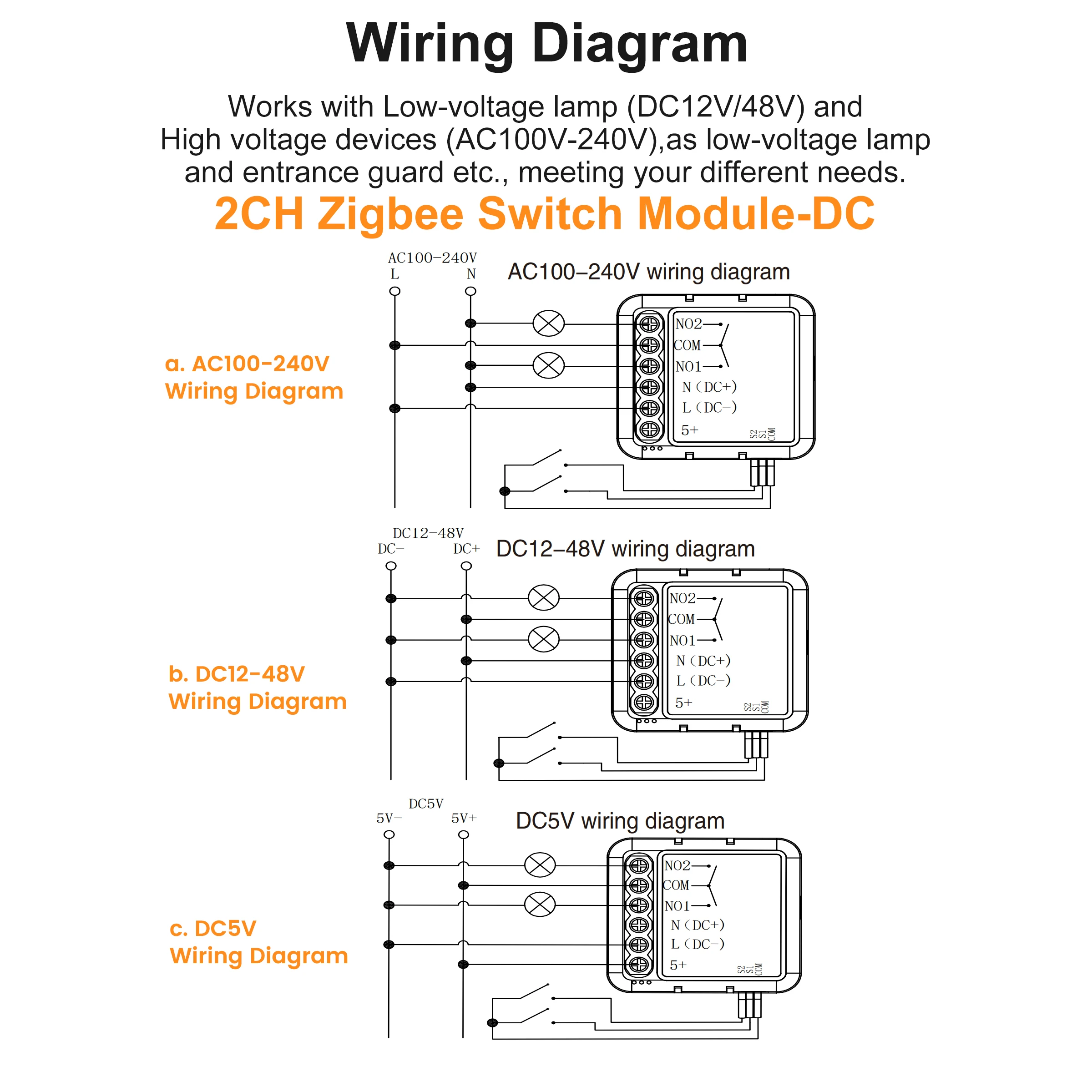 GIRIER WiFi ZigBee Dry Contact Switch Module 3 GIRIER WiFi ZigBee Dry Contact Switch Module - Image 3
