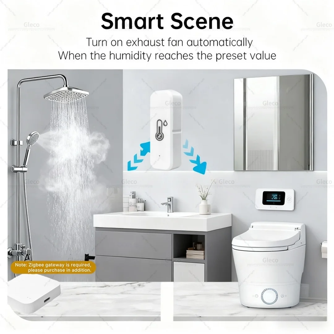 Tuya Zigbee 3.0 Mini Temperature-Humidity Sensor 6 Tuya Zigbee 3.0 Mini Temperature-Humidity Sensor - Image 6