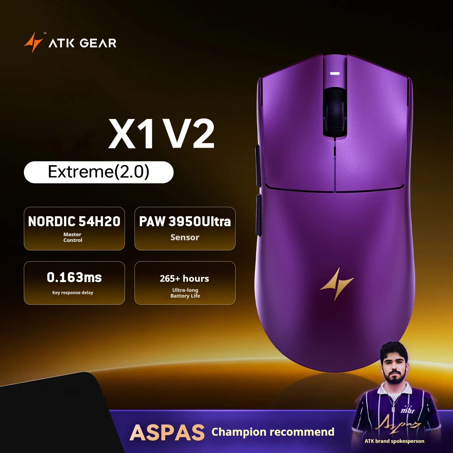 ATK X1 V2 Wireless Gaming Mouse 9 ATK X1 V2 Wireless Gaming Mouse - Image 9