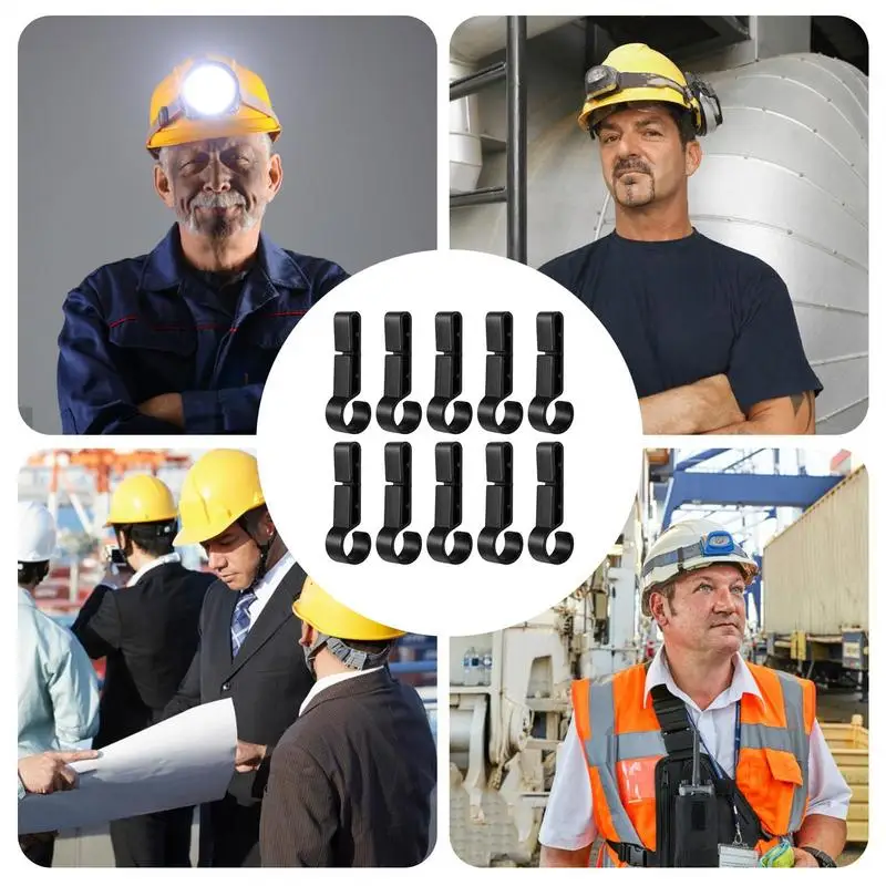 Black Helmet Clip for Headlamp Attachment 5 Black Helmet Clip for Headlamp Attachment - Image 5