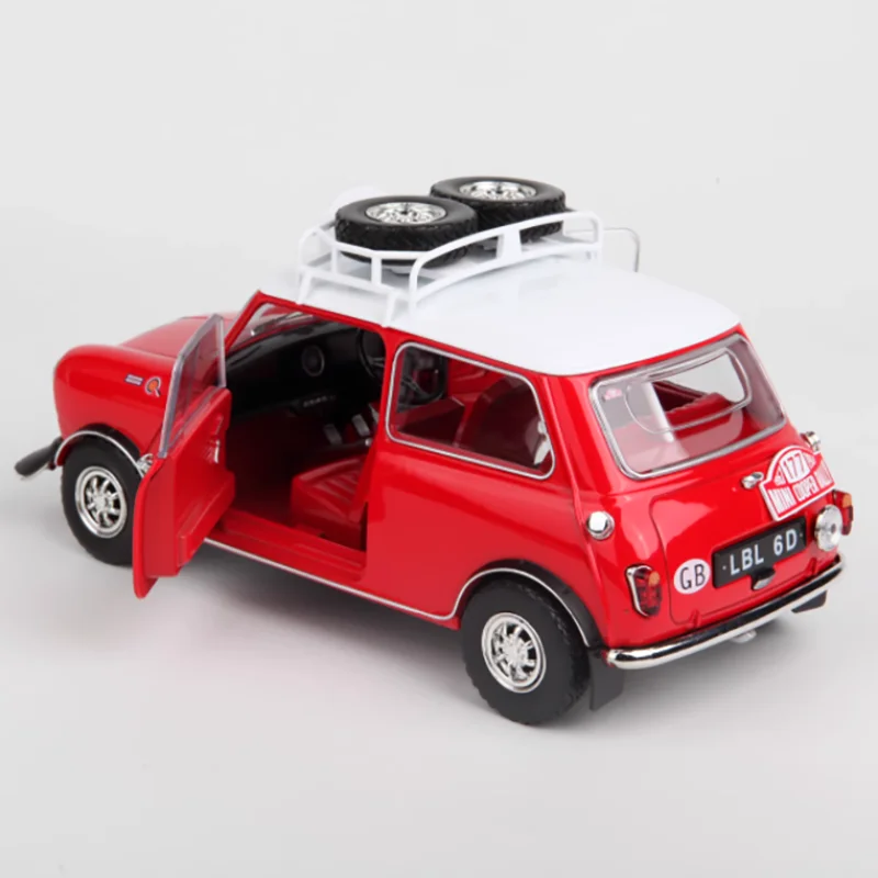 Vibrant Red Mini Cooper #177 Diecast Model 5 Vibrant Red Mini Cooper #177 Diecast Model - Image 5