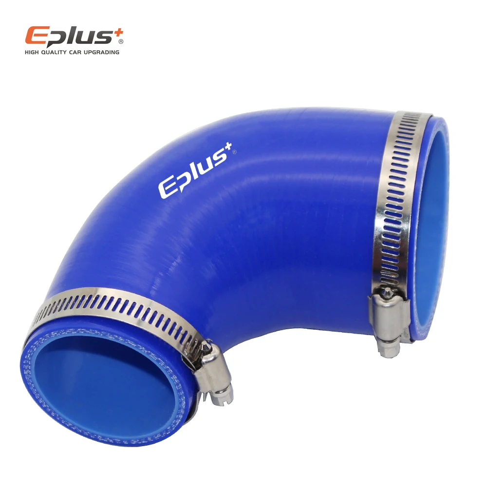 Blue Silicone Turbo Intake Pipe Connector 90° Elbow 2 Blue Silicone Turbo Intake Pipe Connector 90° Elbow - Image 2