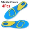 Vibrant Blue Silicone Gel Insoles for Comfort