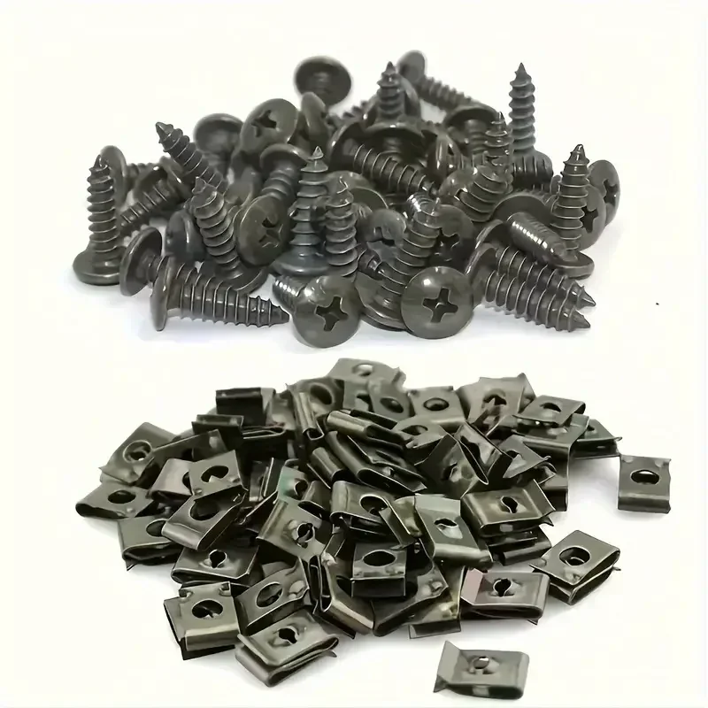 Automotive Fastener Set 400pcs Iron Screws Clips 5 Automotive Fastener Set 400pcs Iron Screws Clips - Image 5