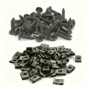 Automotive Fastener Set with 50 Clips 14 S82854d518e354afd95ba5d6b06262f694