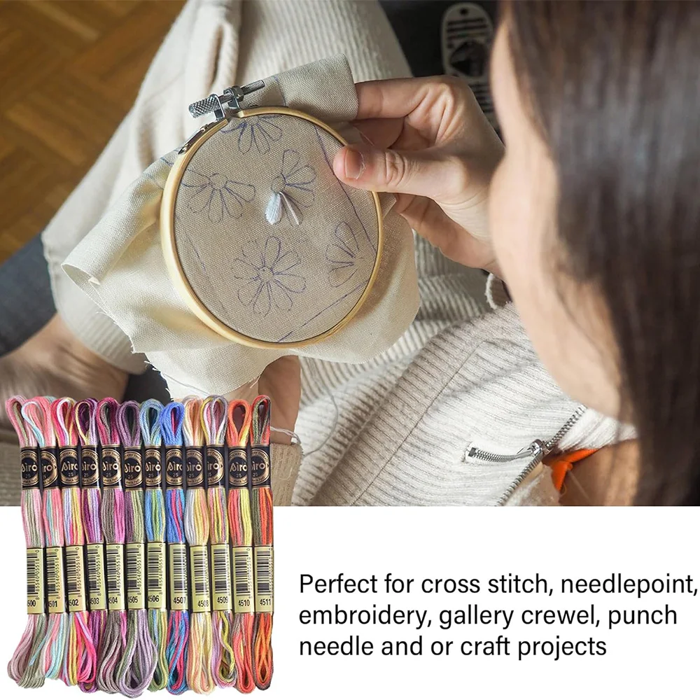 Gradient Embroidery Floss Set by Jiro (12 Skeins) 5 Gradient Embroidery Floss Set by Jiro (12 Skeins) - Image 5