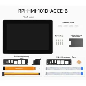 10.1-inch Industrial Touch Screen for Raspberry Pi 5