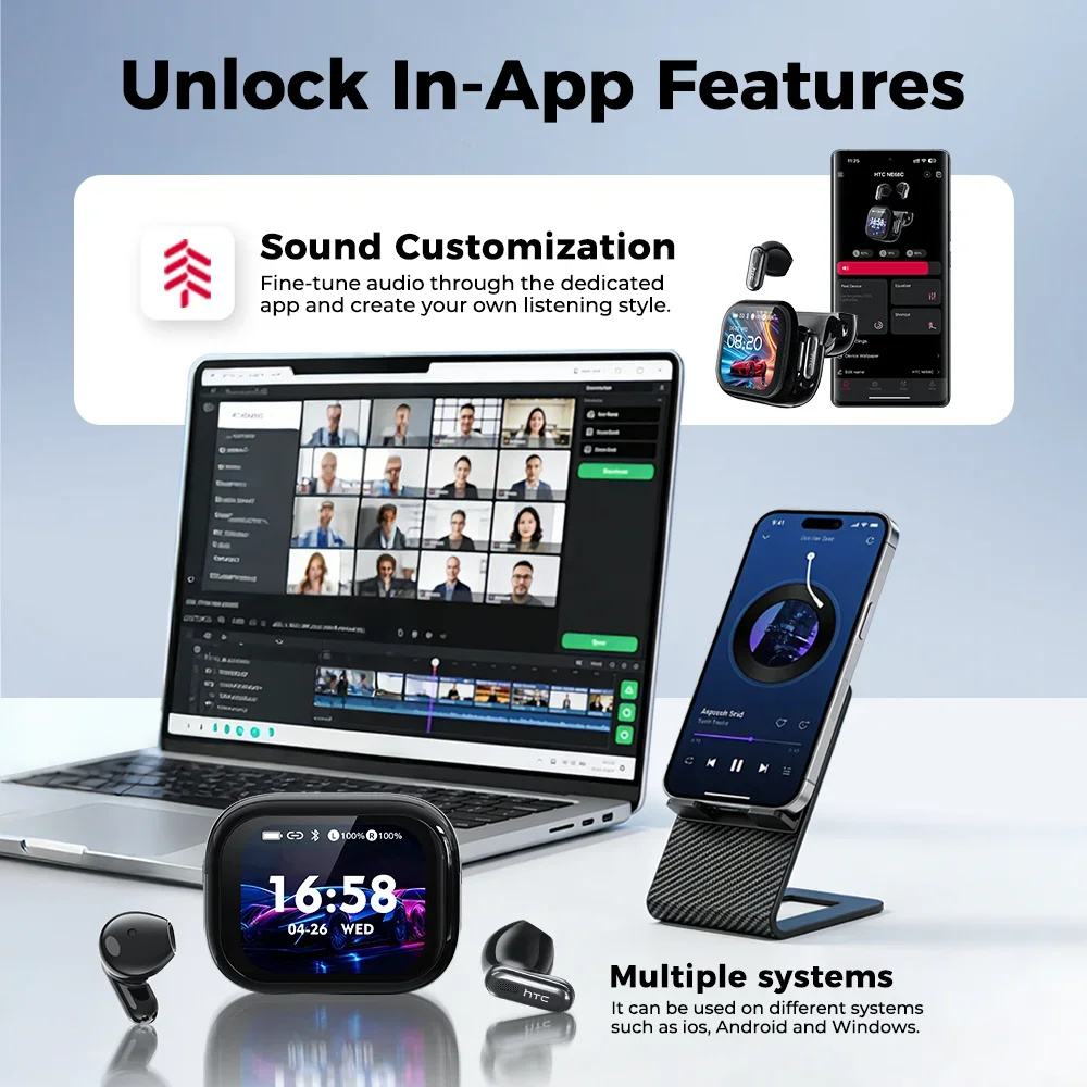 HTC NE68 Bluetooth Wireless Earbuds 4 HTC NE68 Bluetooth Wireless Earbuds - Image 4