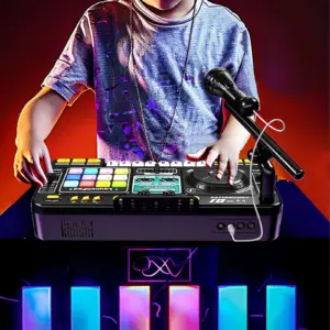 Kids' DJ Controller with Lights and Bluetooth 9 S83c6a4c1387740d084cf20f3fd9ff543W