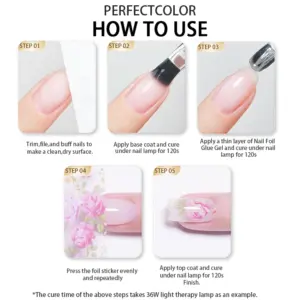 Silver Nail Foil Transfer Gel 16ml 10 S83db4700fc6f46e2818c80b7cefaf305g